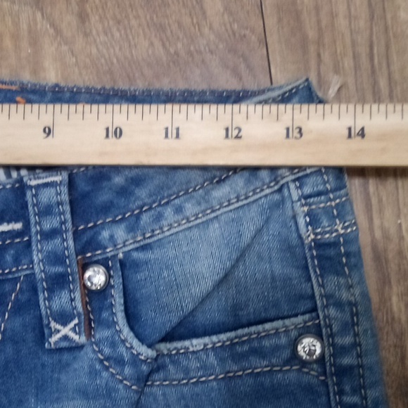 Rock Revival NWOT Women's Jeans 26 Lacey Embellished Rhinestones Distressed - Picture 11 of 13